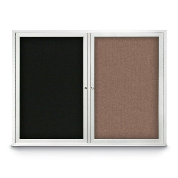 Corkboard, 36"x36", Cork/Black